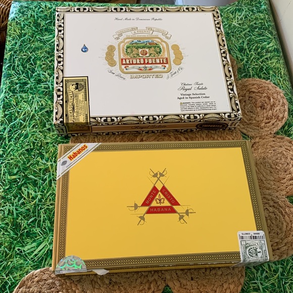 Cigar box set, 3 pieces excellent condition, awesome for storage or crafting - Picture 2 of 12